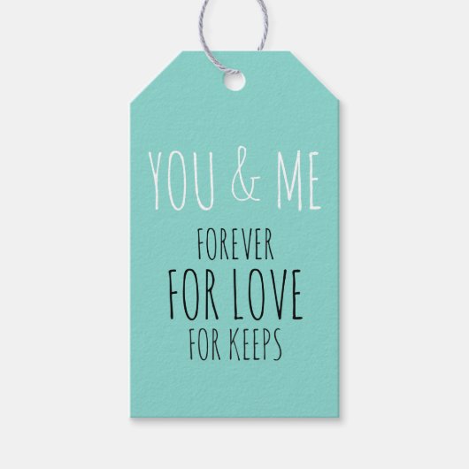 BRIDEあなたと私は永遠結婚のスイートパーティー ギフトタグ (正面)