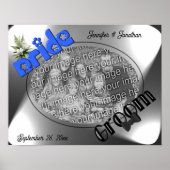 BrideとGroom独自の写真を作成 ポスター (正面)