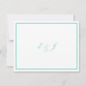 BRIDEカントリーウェディングスイートホワイト伝統的 セーブザデート (裏面)