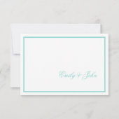 BRIDEカントリーウェディングスイートホワイト伝統的 出欠カード (裏面)