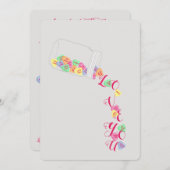 BRIDEキャンディハートアイラブユーお祝いパーティー 招待状 (正面/裏面)