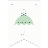 BRIDEスプリンクルラブセージグリーンブライダルシャワーパーティー バンティングフラッグ (第2の旗)