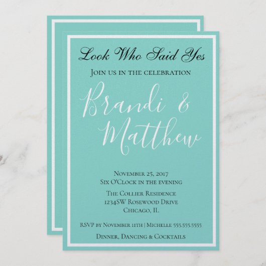 BRIDEス結婚イートエレガント婚約パーティ (正面/裏面)