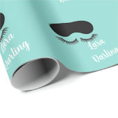 BRIDEダーリンティアラパーソナライズされたパーティー ラッピングペーパー (ロールコーナー)