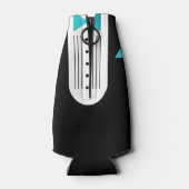 BRIDEティール(緑がかった色)タキシードブライダルパーティベミーグロームスマン ボトルクーラー (裏面)