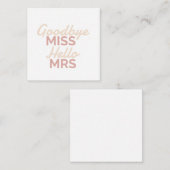 Brideバチェロレッテのさようなら失敗こんにちは夫人 ノートカード (正面/裏面)