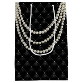 BRIDEパリジャンテーマブライデスメイドシャワーパーティー ミディアムペーパーバッグ (裏面)