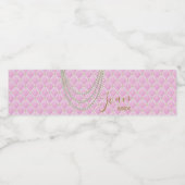 BRIDEピンクパリテーマパーティーシャワー ペットボトルラベル (シングルラベル)