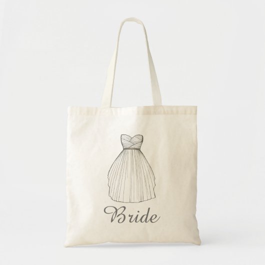 BRIDEホワイトプリンセス結婚ズドレスブライダルトート トートバッグ (正面)