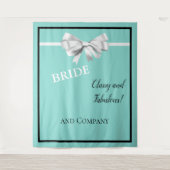 BRIDE素晴らしく上品なフォトプロップシャワーパーティー タペストリー (正面)