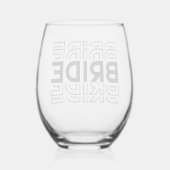 Bride  ステムなしワイングラス (裏面)