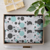 BRIDE ティールブルーのドット柄 ブライダルシャワーパーティー 薄葉紙 (ギフト)