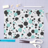 BRIDE ティールブルーのドット柄 ブライダルシャワーパーティー 薄葉紙 (クラフト)