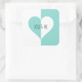 BRIDE ティールブルー ユー＆ミー スイート シャワーパーティー スクエアシール (バッグ)