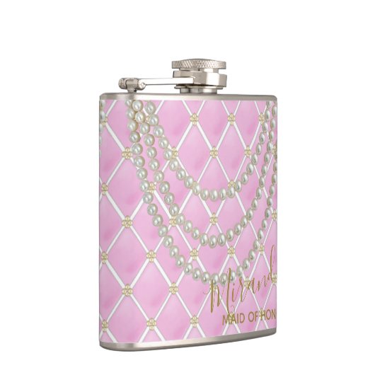 BRIDE ピンクのパリをテーマにした結婚式の仲間たち フラスク (右)