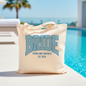 BRIDE 偽物 グリッター ヴァーシティ エンゲージメント ブライダル トートバッグ