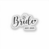 Bride 2025春の結婚式発表結婚 シール (正面)