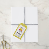 Bride 2 Bee Mine イエローポルカドットの花嫁シャワー ギフトタグ (より糸付き)