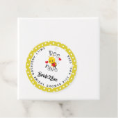 Bride 2 Bee Mine イエロー ポルカドット ブライダルシャワー フェイバータグ (インサイチュ)