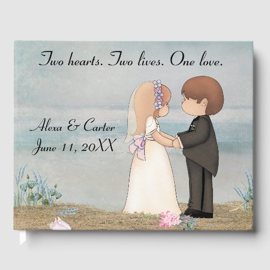 Bride and Groom on a Beach ゲストブック (正面)