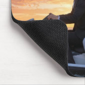 Bride and Groom on a Jet Ski マウスパッド (コーナー)