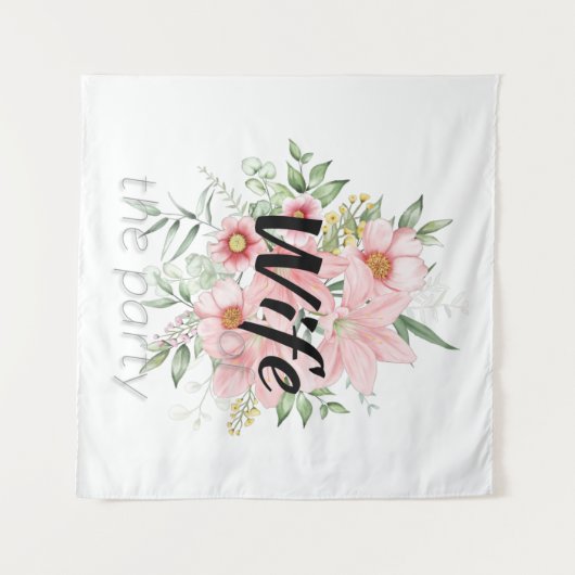 Bride Bachelorette Party タペストリー (正面(横))