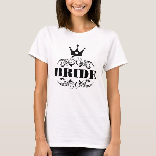Bride Black on カスタムBackground Tシャツ (正面)