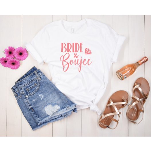 Bride + Boujee Bachelorette Party Group トライブレンドＴシャツ