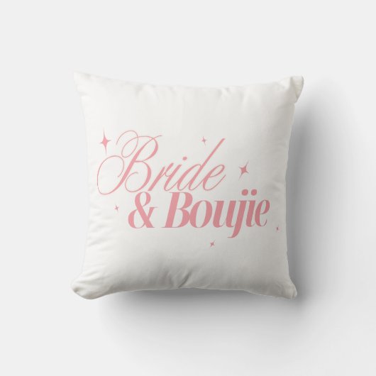 Bride & Boujie デザイン | フェミニンな輝きのバチェラーette クッション (正面)