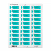 Bride Clipアート結婚の差出人住所ラベル ラベル (フルシート)