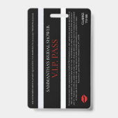 BRIDE & COティアラパーティーエントリーVIPパスパーティー バッジ (裏面)