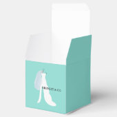 BRIDE & COティール(緑がかった色)ブルーここ来ザブライドパーティー フェイバーボックス (オープン)