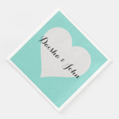 BRIDE & COティール(緑がかった色)ブルーハートパーティーシャワー (コーナー)