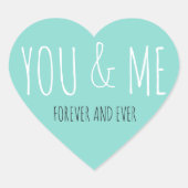 BRIDE COティール（緑がかった色）ブルーフォーエバーユー&ミー結婚ズスイート ハートシール (正面)