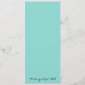 BRIDE & CO秋の花嫁ひまわりシャワーパーティー メニュー (裏面)