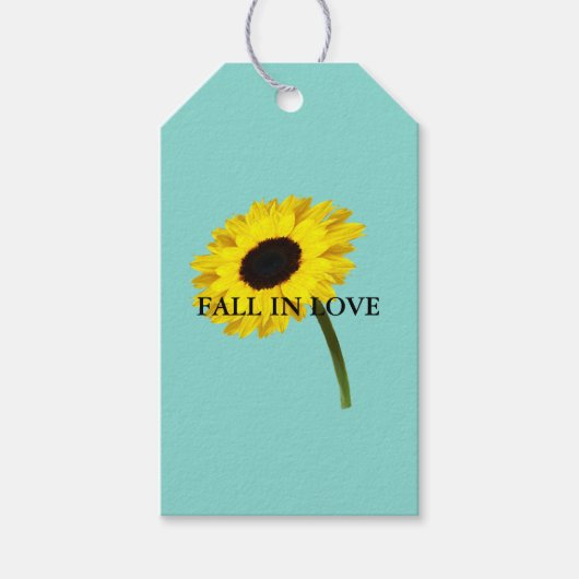 BRIDE & CO秋の花嫁ひまわりパーティーギフトラベル ギフトタグ (正面)