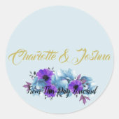 BRIDE CO素朴コテージバラ結婚ズスイートパーティー ラウンドシール (正面)