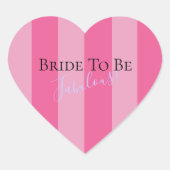 BRIDE CO花嫁がランジェリーブライダルシャワーパーティーへ ハートシール (正面)