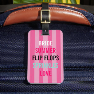 BRIDE CO サマーブライド スプリンクル パーソナライズパーティー ラゲッジタグ