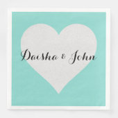 BRIDE&CO ティールブルーのハートパーティシャワー (正面)