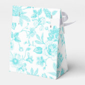 Bride & Co. ティール フラワートゥワール オーダーメイド フェイバーボックス (裏面サイド)
