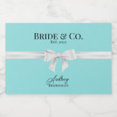 Bride & Co. ブライズメイド ミニスパークリングワインボトルラベル スパークリングワインラベル (シングルラベル)