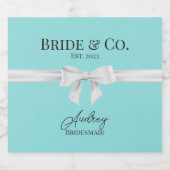 Bride & Co. 花嫁の提案 スパークリングワインボトルラベル スパークリングワインラベル (シングルラベル)