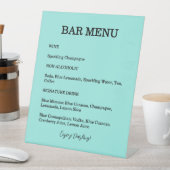  Bride & Co. Bridal Shower Turquoise Cocktail 台座サイン (インサイチュ)