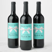 Bride & Co. Bridal Shower Wine Bottle Labels ワインラベル (ボトル)