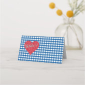 BRIDE & CO Kitschカントリーウェディングシャワーパーティー プレイスカード (正面)