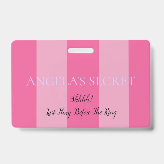 BRIDE & CO VIPバチェロレッテシャワーパーティー入力 バッジ (Front)