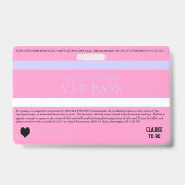 BRIDE & CO VIPバチェロレッテシャワーパーティー入力 バッジ (Back)