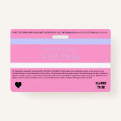 BRIDE & CO VIPバチェロレッテシャワーパーティー入力 バッジ (裏面)