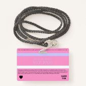 BRIDE & CO VIPバチェロレッテシャワーパーティー入力 バッジ (裏面ランヤード)